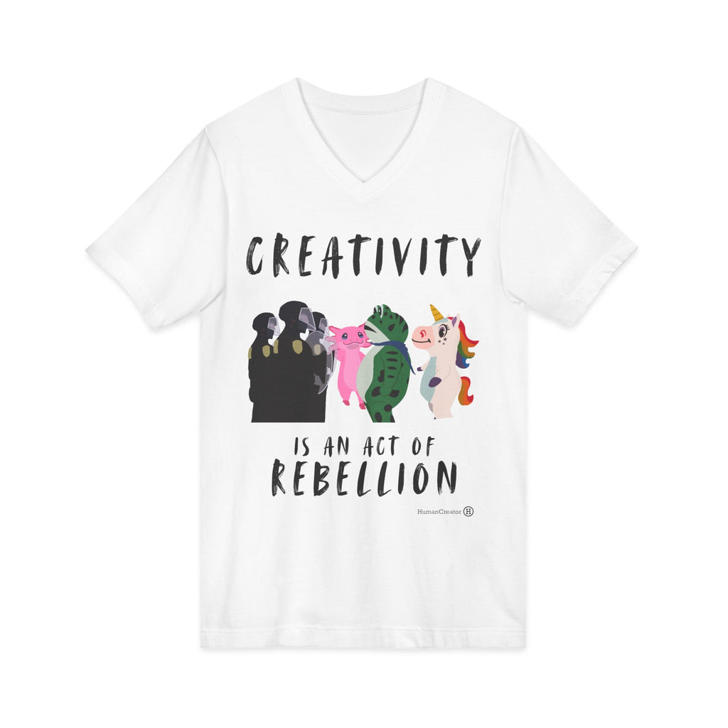 Creativity is Rebellious V-Neck Tee