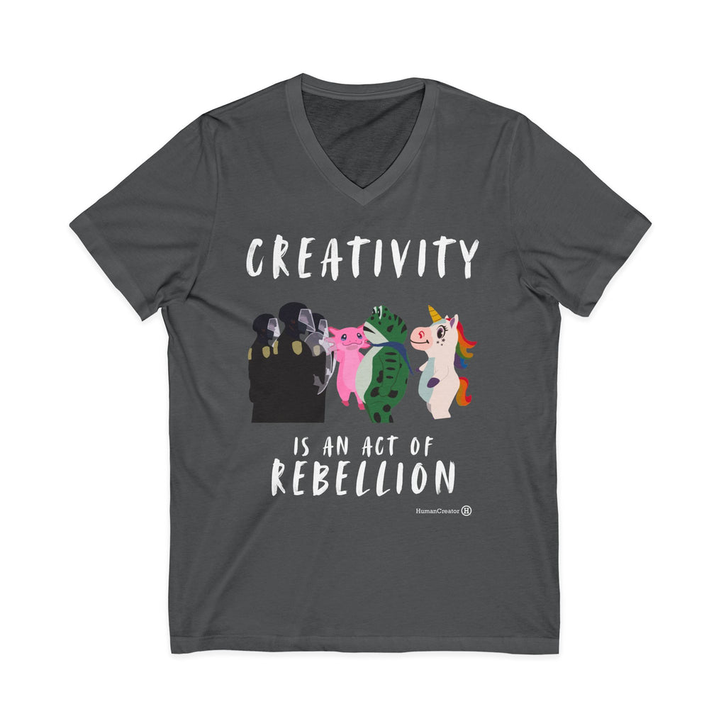 Creativity is Rebellious V-Neck Tee