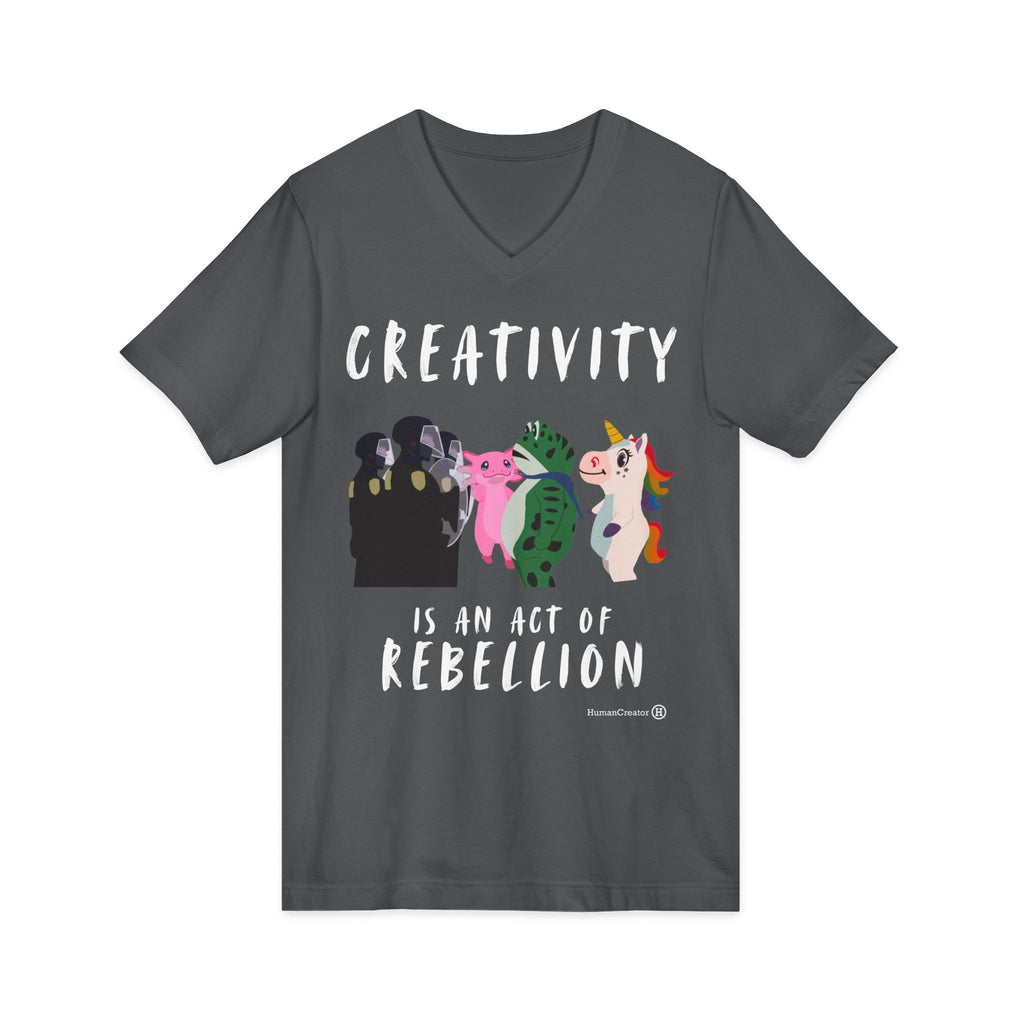 Creativity is Rebellious V-Neck Tee