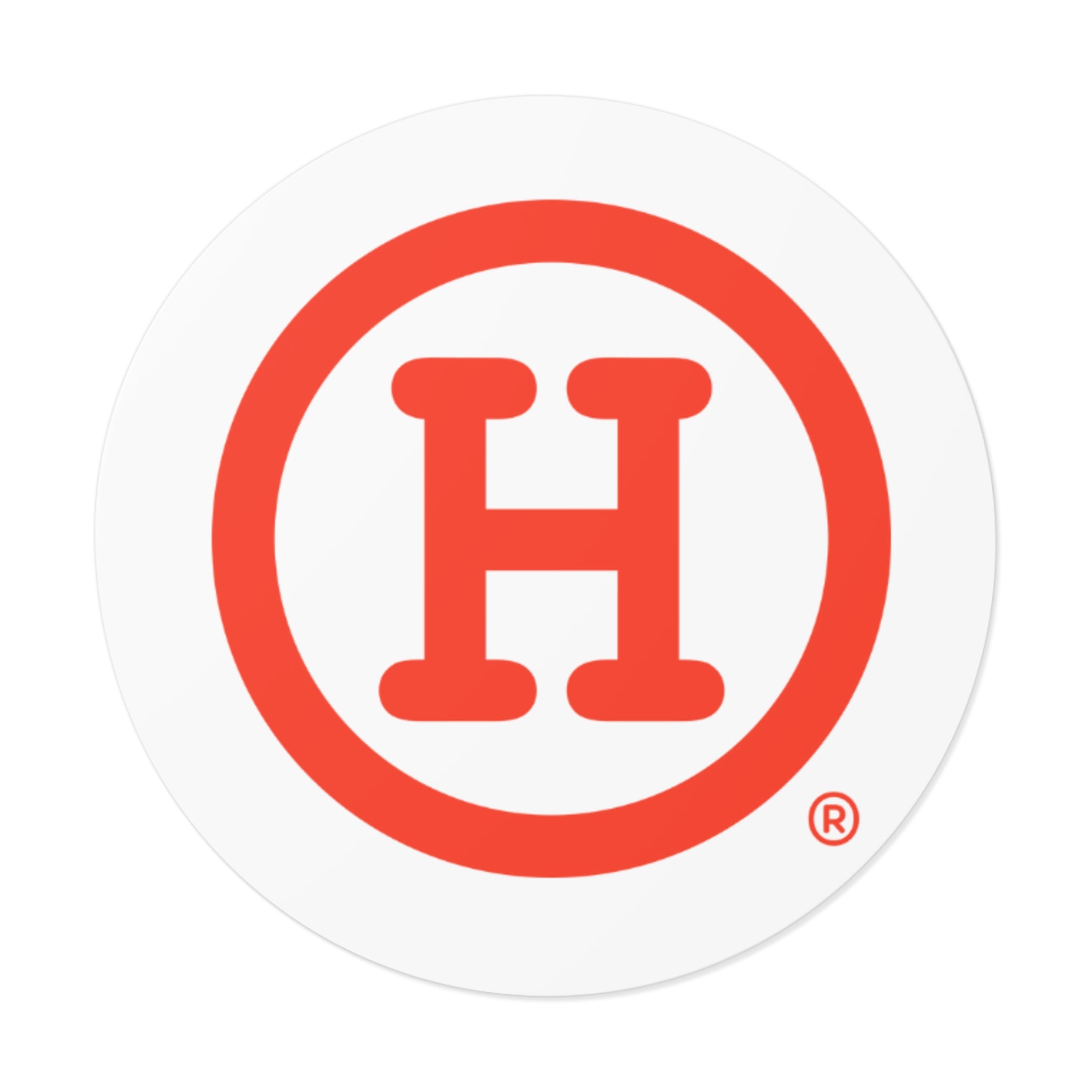 Red (H) Sticker