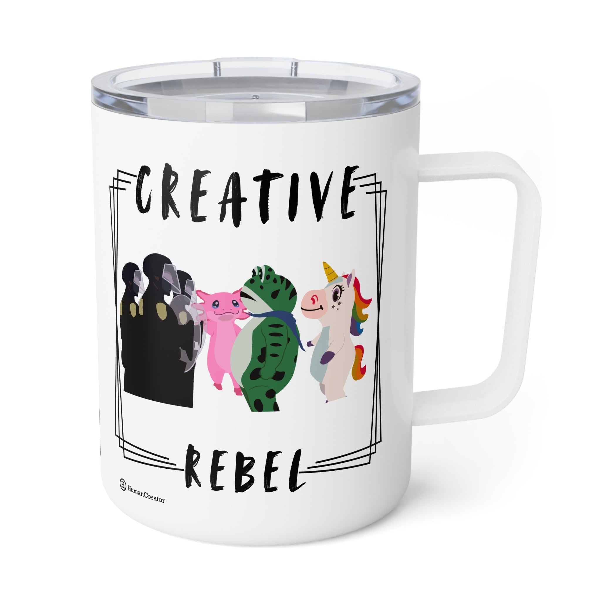 Creative Rebel Insulated Coffee Mug, 10oz