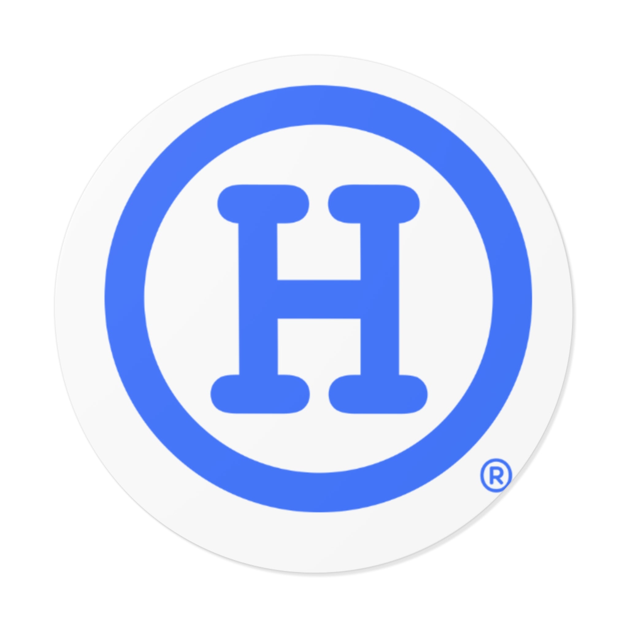 Blue (H) Sticker