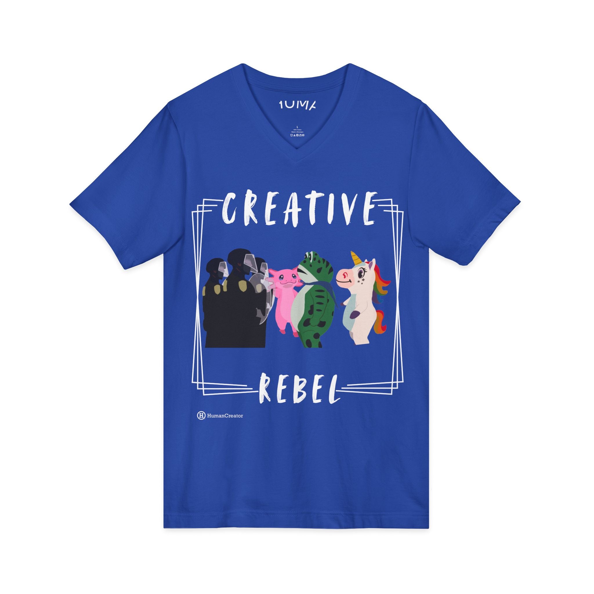 Unisex Jersey Short Sleeve V-Neck Tee