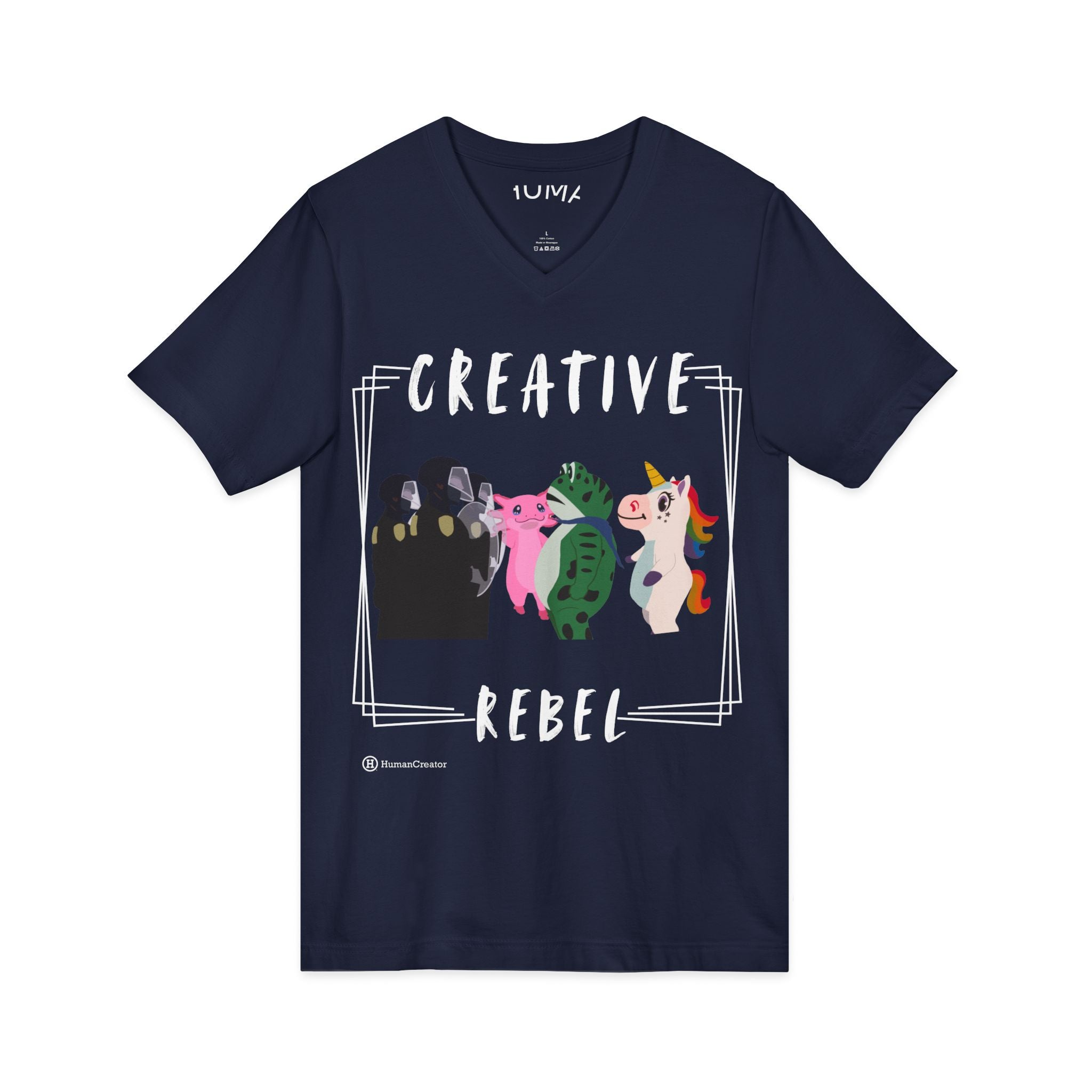 Unisex Jersey Short Sleeve V-Neck Tee