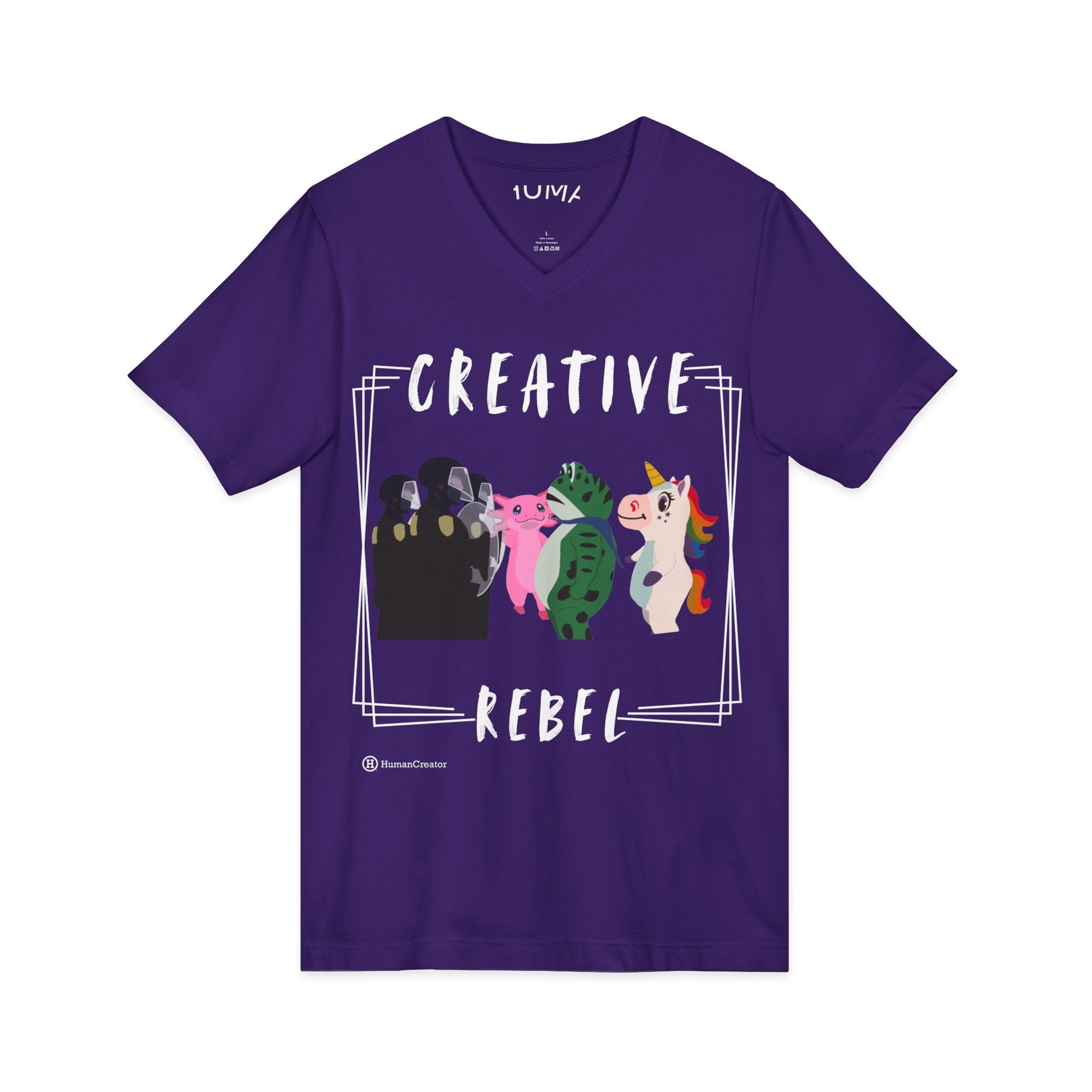 Unisex Jersey Short Sleeve V-Neck Tee