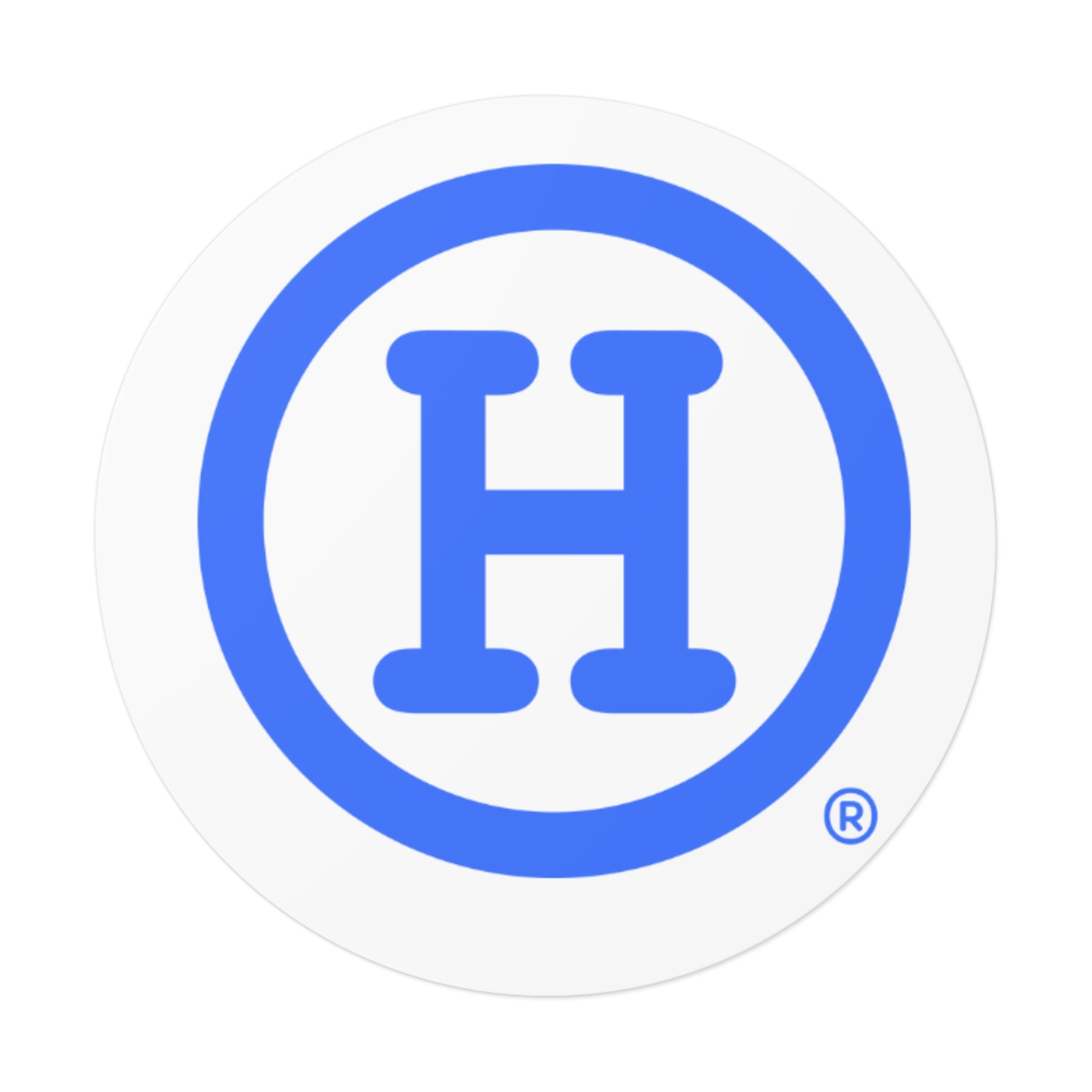 Blue (H) Sticker