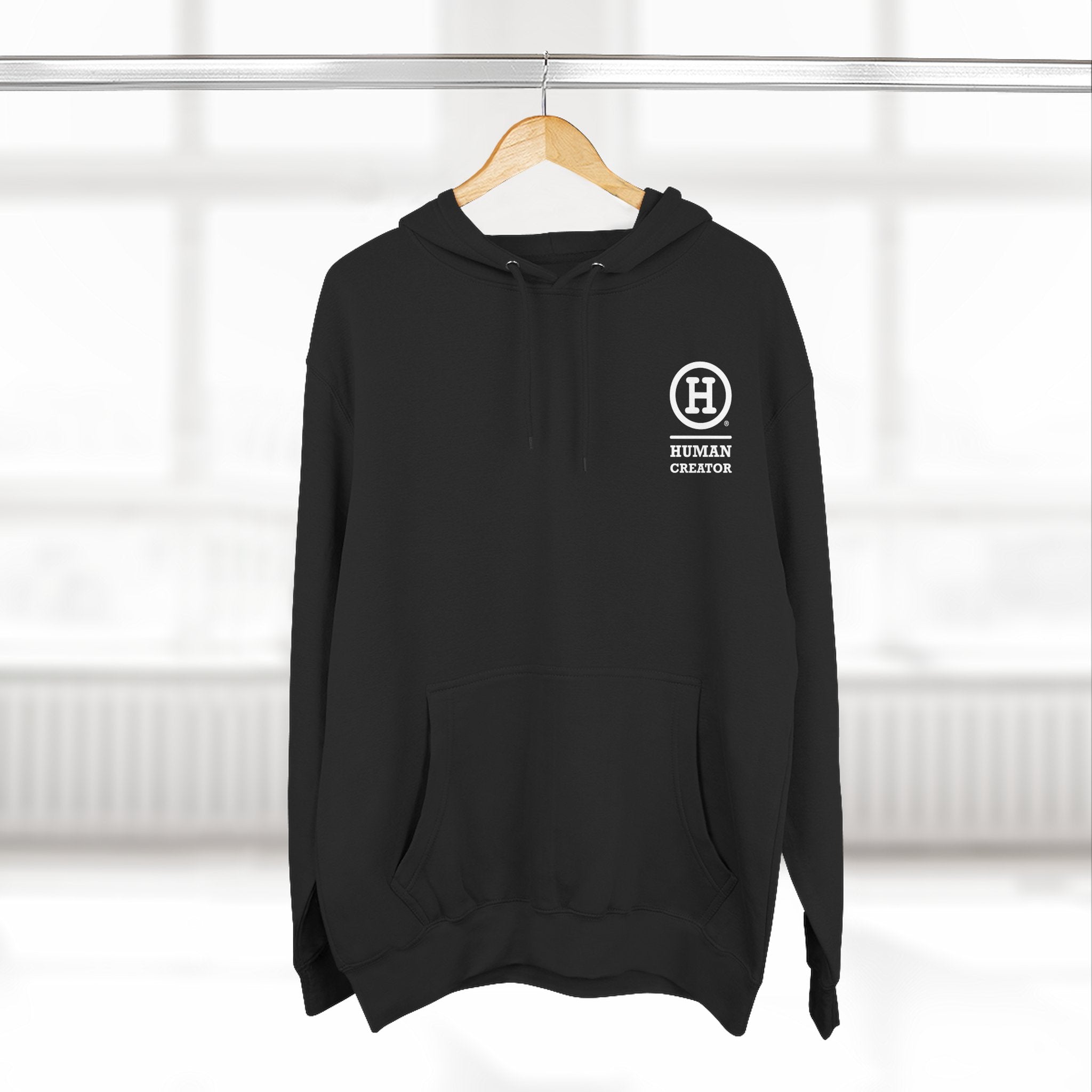 Three-Panel Fleece Hoodie