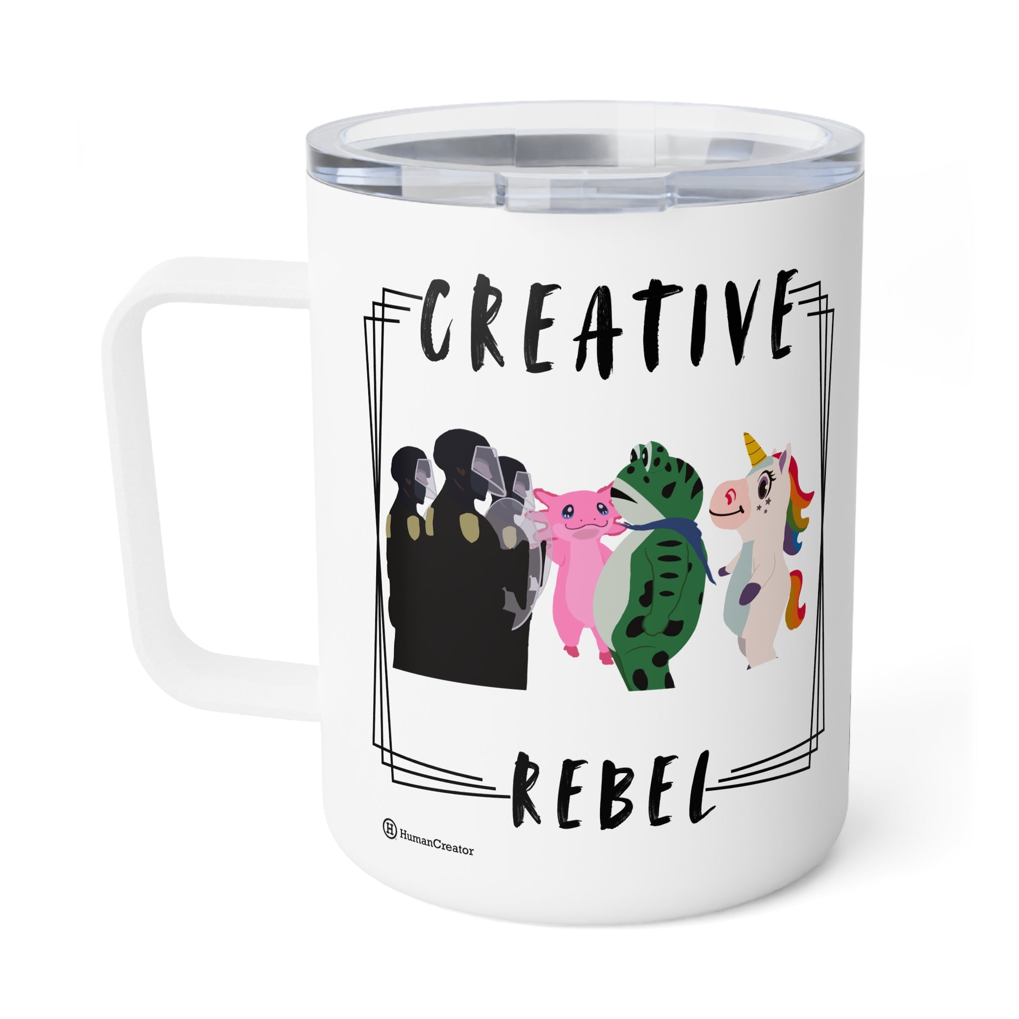 Creative Rebel Insulated Coffee Mug, 10oz