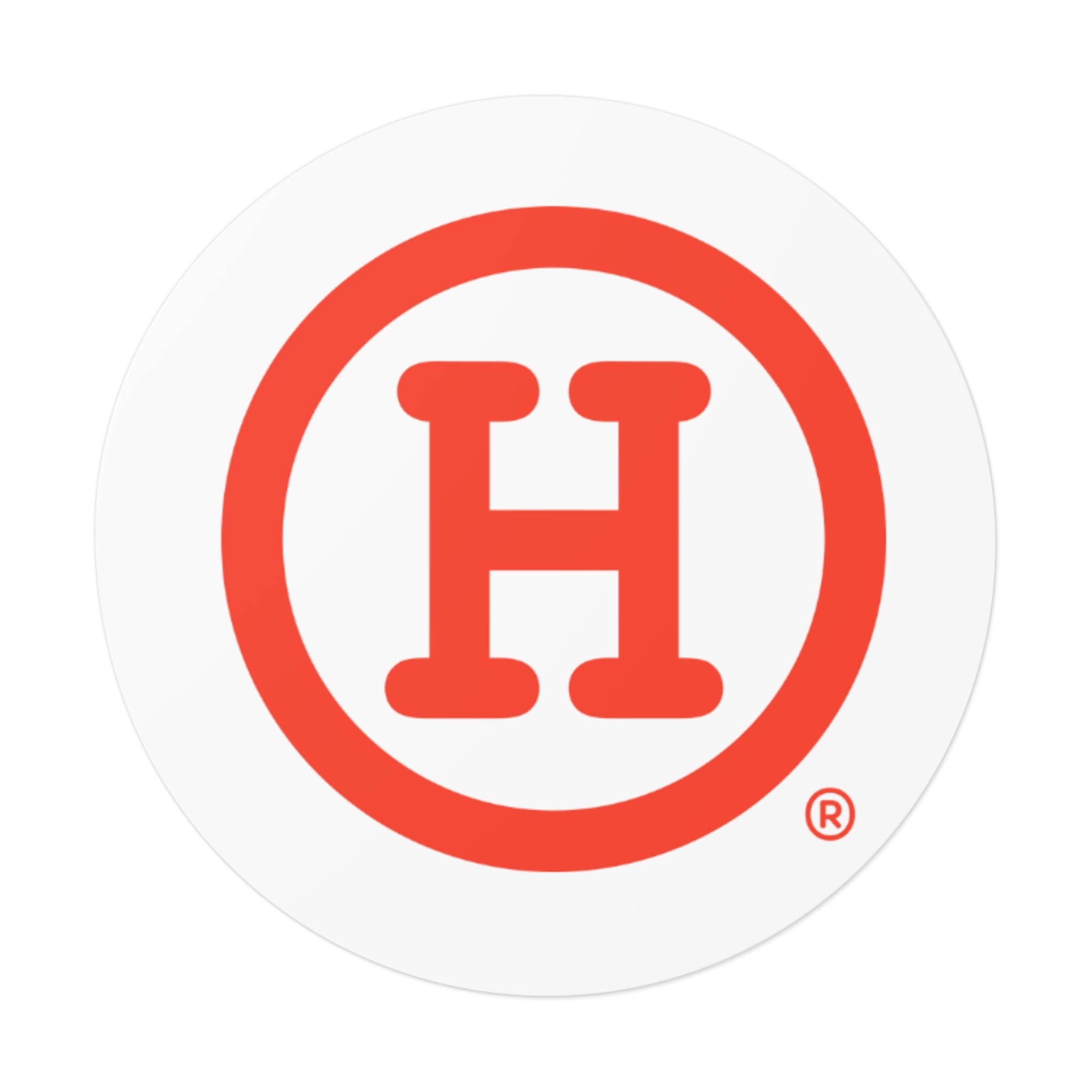 Red (H) Sticker