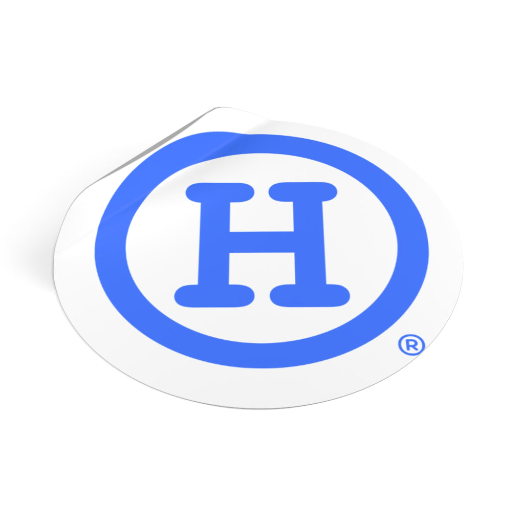 Blue (H) Sticker