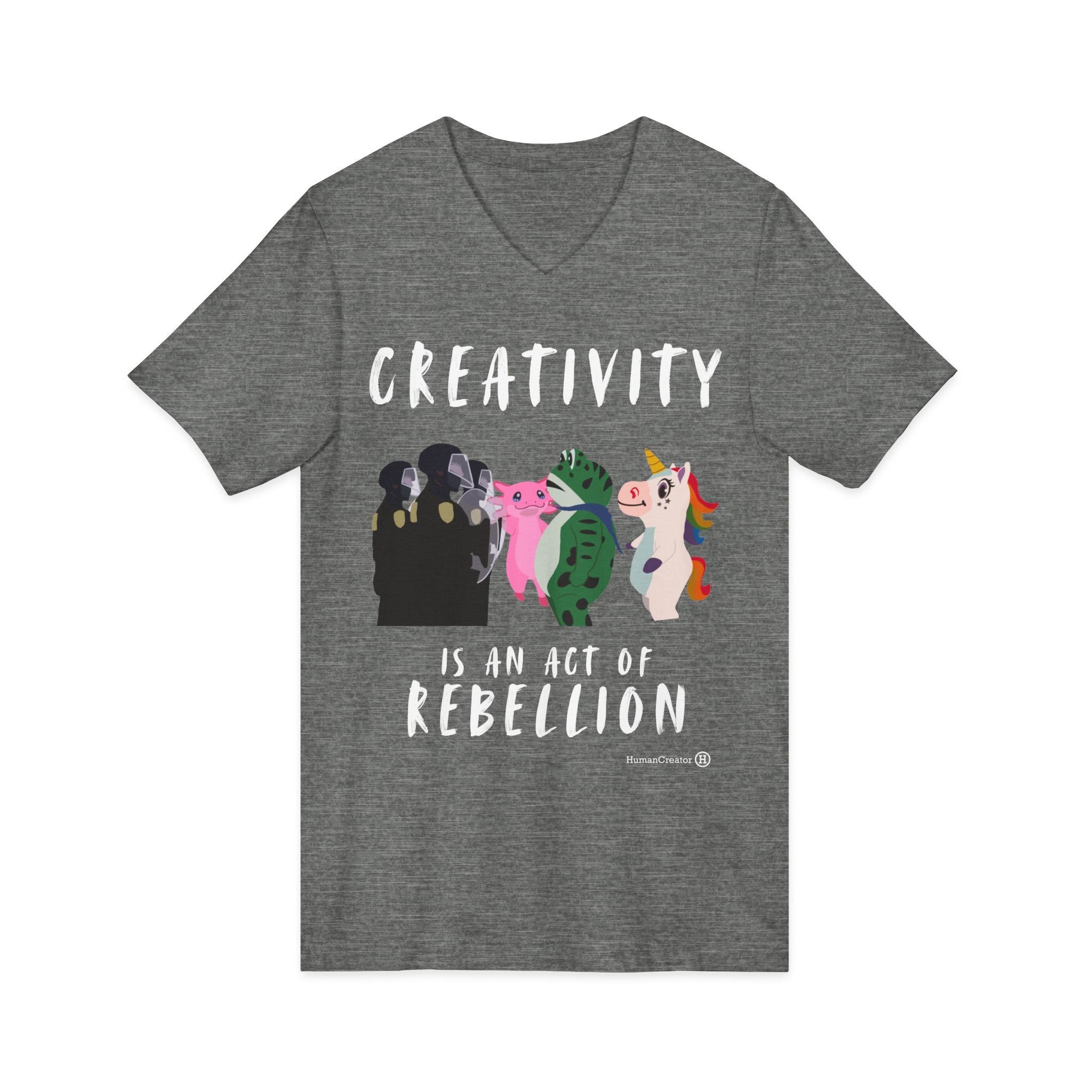 Creativity is Rebellious V-Neck Tee