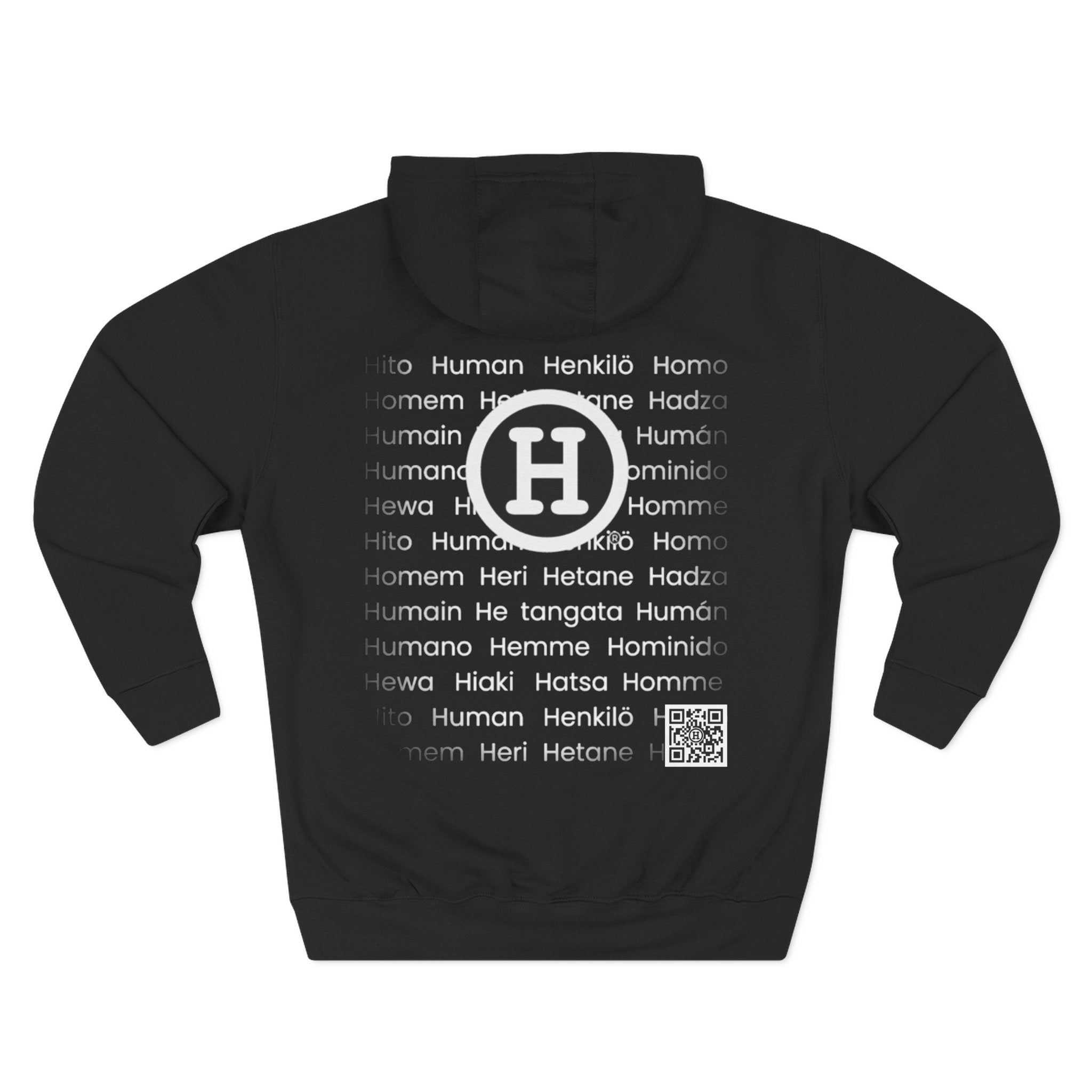 Three-Panel Fleece Hoodie