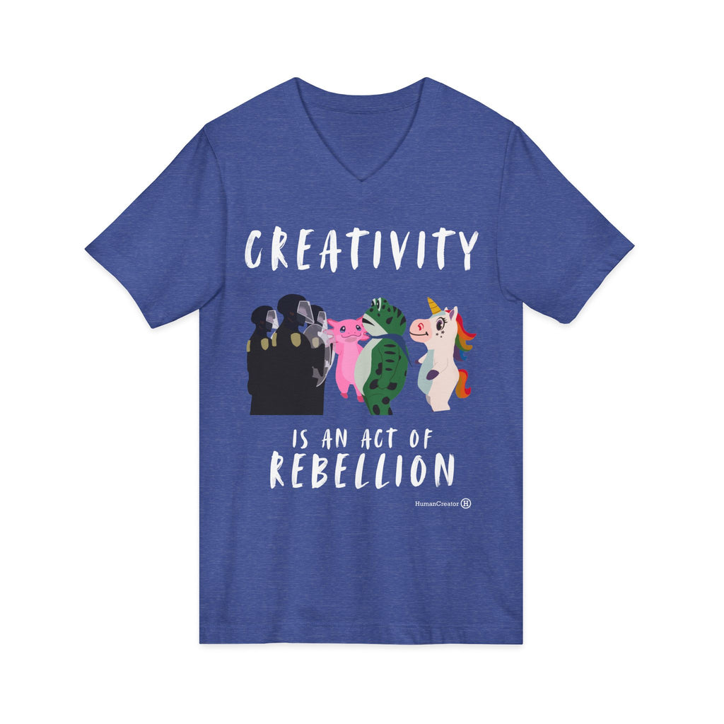 Creativity is Rebellious V-Neck Tee
