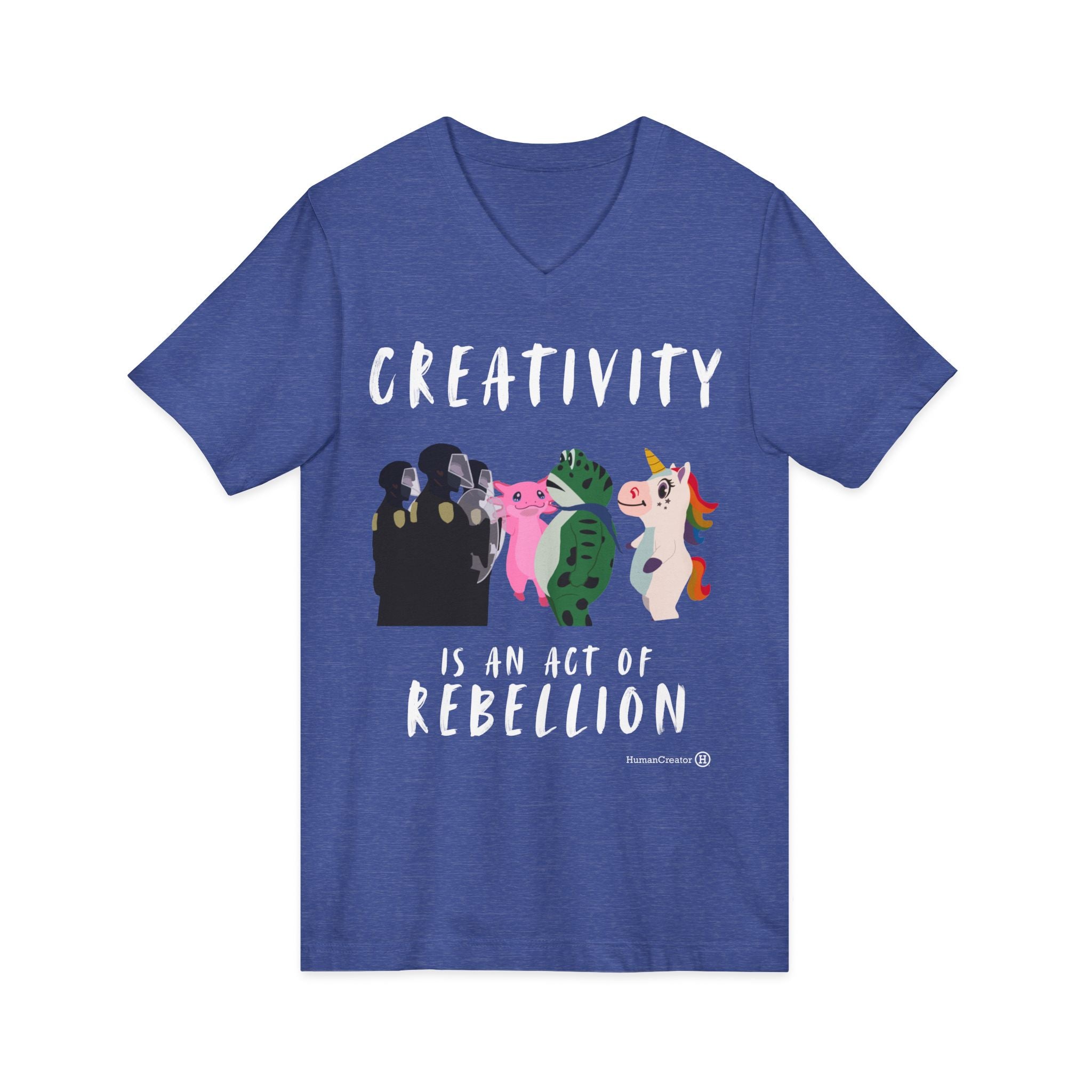 Creativity is Rebellious V-Neck Tee