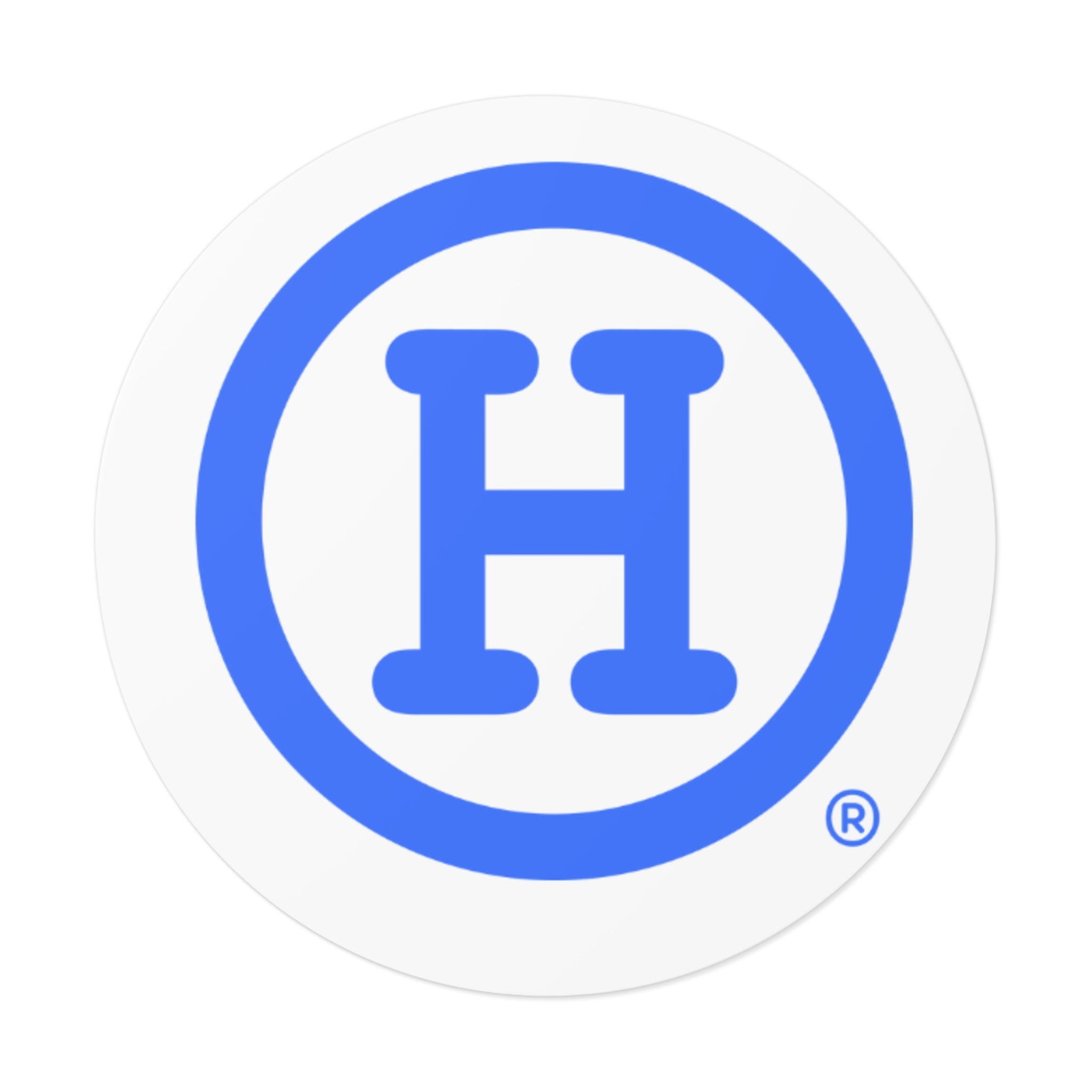 Blue (H) Sticker