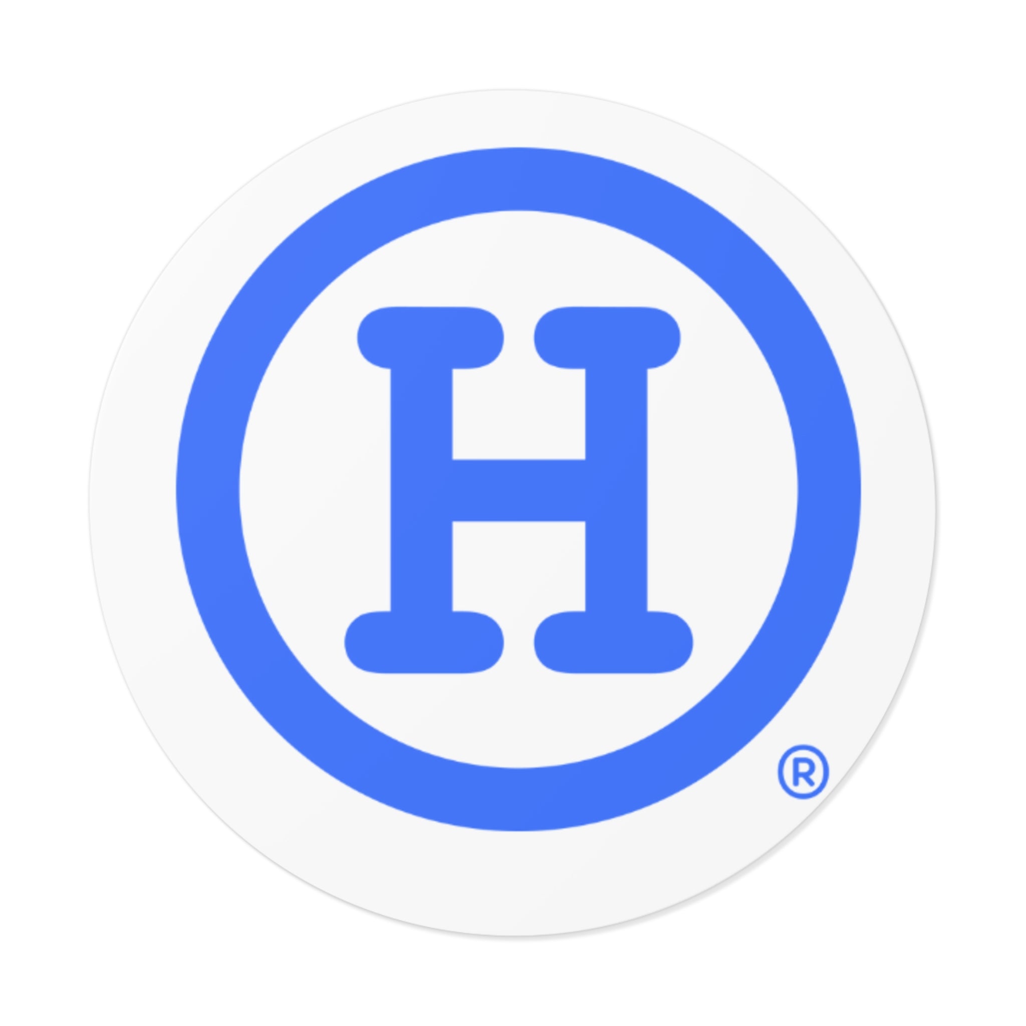 Blue (H) Sticker